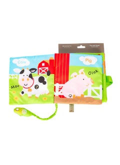 ديمداكو لعبة كتاب موسيقي ناعم للأطفال من DEMDACO Happy Barnyard Friends Corn Rustic Red  - Image 2