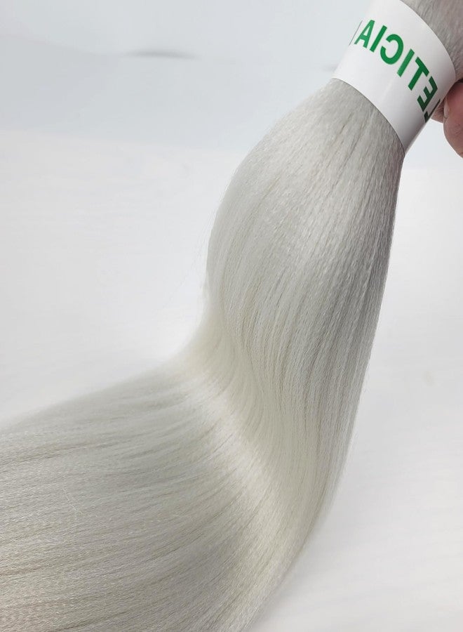 Leticia Grey Braiding Hair Pre stretched Hypoallergenic Braiding Hair Extensions ez Braid Knotless Box Braids - Image 4