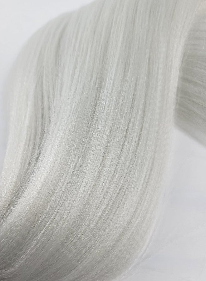 Leticia Grey Braiding Hair Pre stretched Hypoallergenic Braiding Hair Extensions ez Braid Knotless Box Braids - Image 5