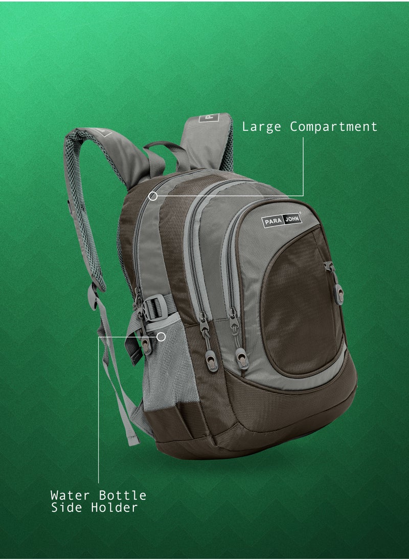 PARAJOHN Classic Students School Backpack Brown  - Image 3