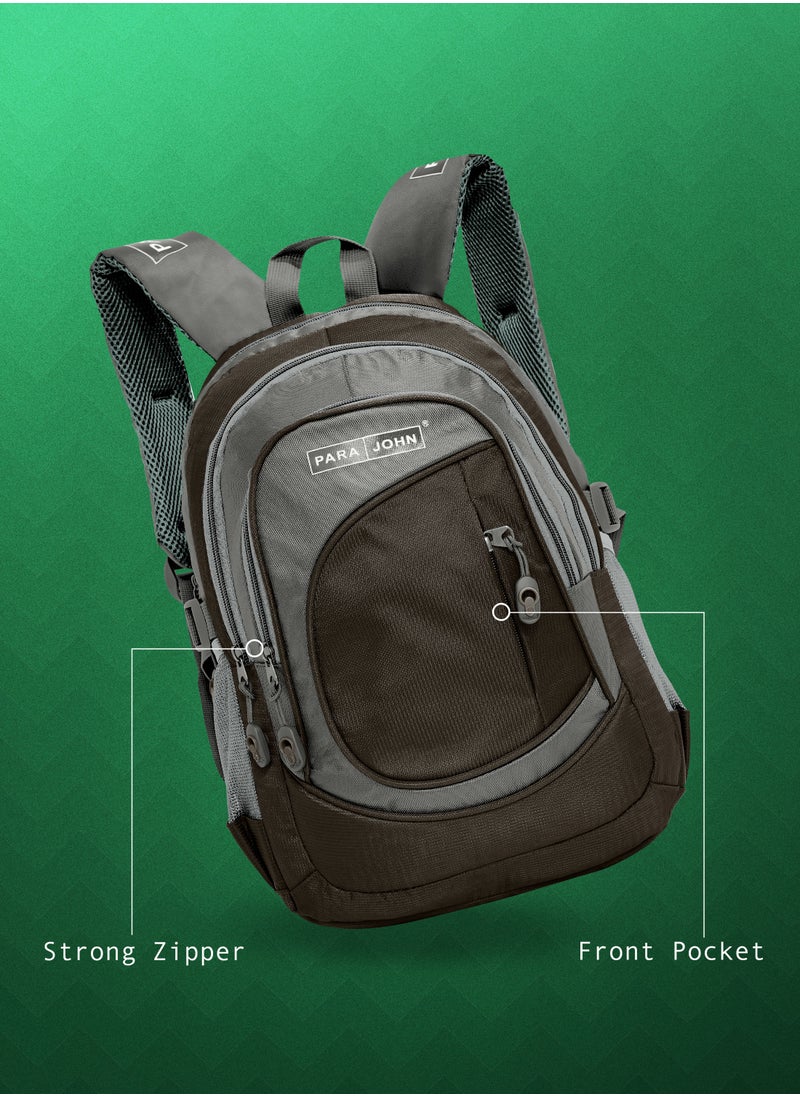 PARAJOHN Classic Students School Backpack Brown  - Image 2