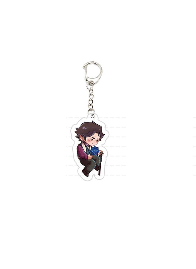 Generic - Acrylic Arcane Jinx Vi Caitlyn Ekko Viktor Keychain  Arcane FigurePendant Keyring Key chainKeyRing for Accessories Bag Fans Gift-Color:5 - Image 1