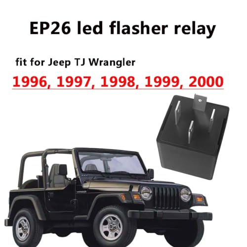 AMFRNE EP26 LED Flasher Relay Fit for Jeep TJ Wrangler 1997 1998 1999 2000 LED Electronic Turn Signal & Hazard Warn Realy, Stop Hyper Flash, EP26 Flasher Relay, 4 Pin Flasher - Image 3