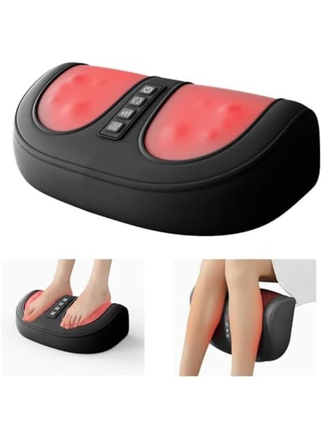 جهاز تدليك القدم مع تسخين، جهاز تدليك للقدم والساق مع أسطوانة تدليك، آلة استرخاء كهربائية لتدليك الأقدام، تحسين الدورة الدموية والاسترخاء لتدليك القدم والساق، هدايا للأب، الأم و الحبيب. - Image 1