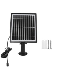 NIBEMINENT 3.3W 5.5V Solar Panel Female Thread Bracket Solar Module for ZOSI C301 Camera Battery Yard Light  - Image 1