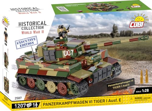 COBI Historical Collection WWII Panzerkampfwagen VI Tiger I Ausf E Executive Edition Building Set 1207 Pieces - Image 5