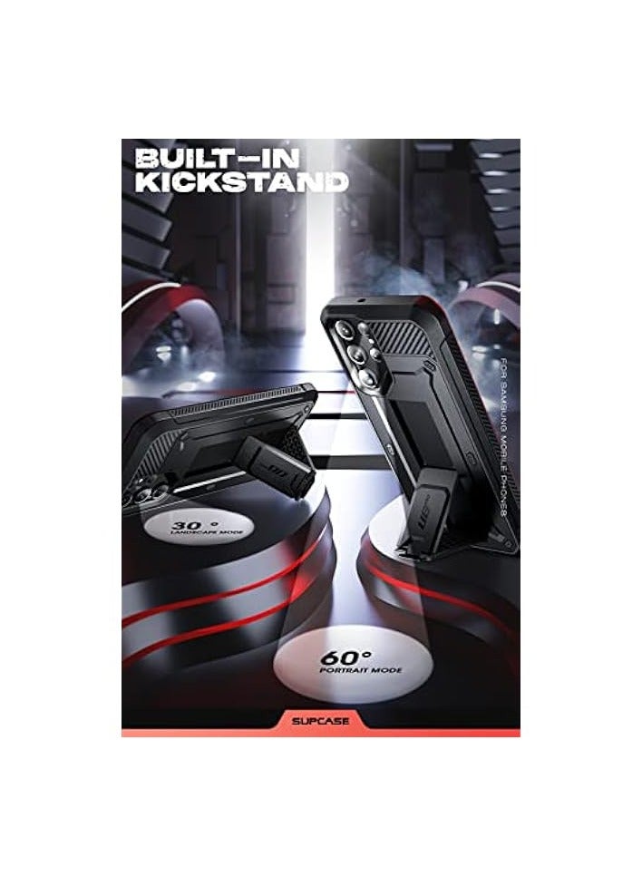 سوبكيس حافظة سلسلة SUPCASE Unicorn Beetle Pro مصممة لهاتف Galaxy S23 5G (إصدار 2023)، حافظة متينة بطبقة مزدوجة لكامل الجسم وحافظة بمسند بدون واقي شاشة مدمج - أسود - Image 3