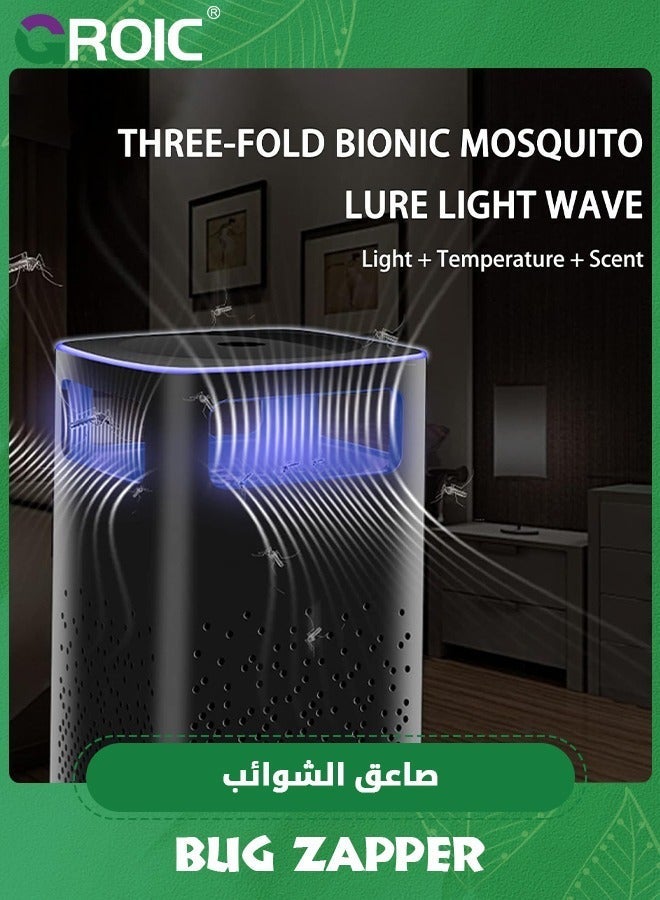 GROIC Bug Zapper, Mosquito Killer Lamp Light LED Insect Electric Fly Zapper Chemical-Free Nontoxic Odorless Safe for Babies & Pregnant Women, Use Indoor Bedroom Kitchen Office - Image 2