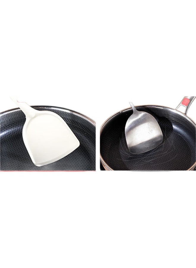 GRASEY Silicone Spatula Set, Kitchen Utensils, Non-Stick Pan Spatula, Heat-Resistant Spatula, Soup Ladle, Strainer Ladle, Gy8842 - Image 3