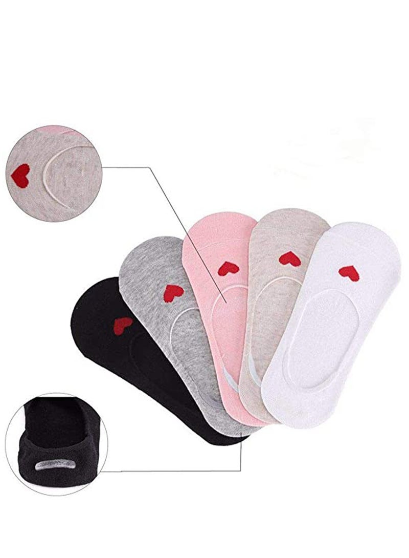 SYOSI 5 pairs Anti Slip Socks Kids Socks Low Cut Ultra Soft Cotton Anti Slip for Girls - Image 2
