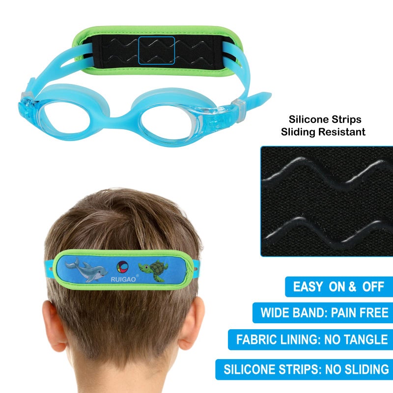 RUIGAO Goggles Toddler Age 3-5, Toddler Swim Goggles 2/3/4/5/6 Years Old,Blue Boys Goggles with Case - Image 4
