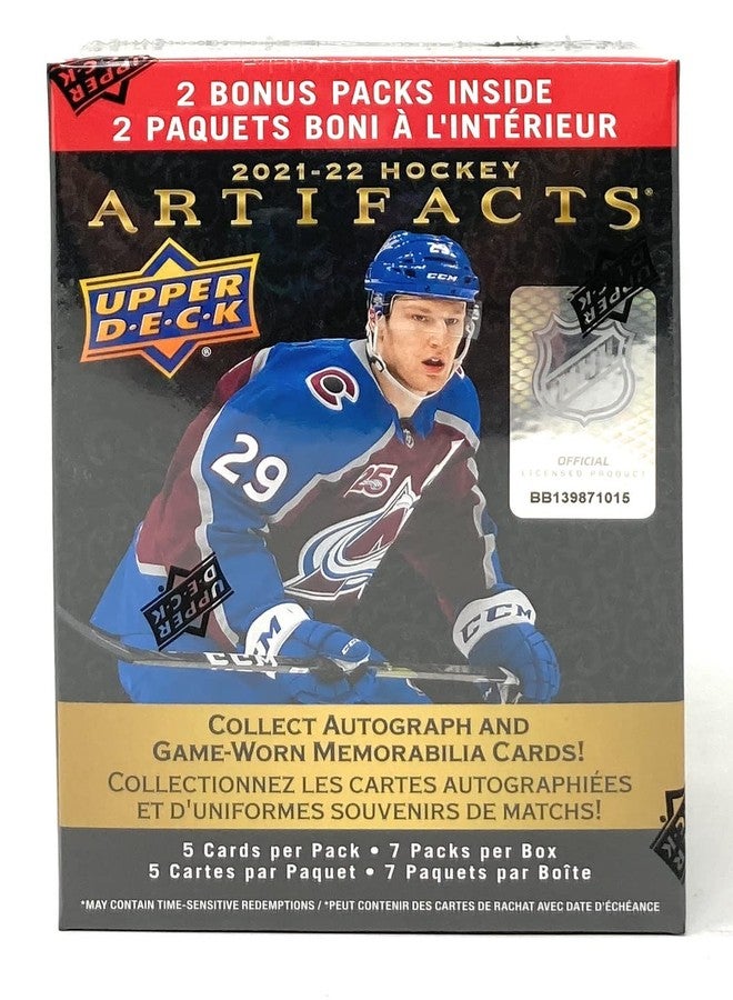 Upper Deck 2021-22 Hockey Artifacts Trading Cards - Image 1