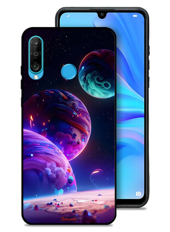 Tolwak Huawei nova 4e Protective Case Cover Planet Pattern - Image 1