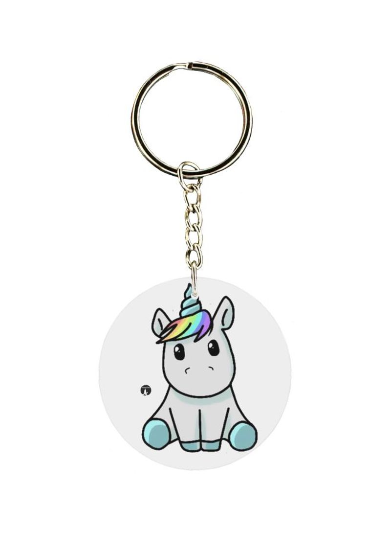 Unicorn Printed Keychain