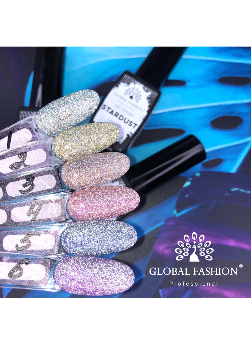 GLOBAL FASHION Professional - Stardust Gel Polish 8Ml Unleash A Universe Of Shimmering Hues On Your Fingertips (22 Colors)  (02) - Image 1