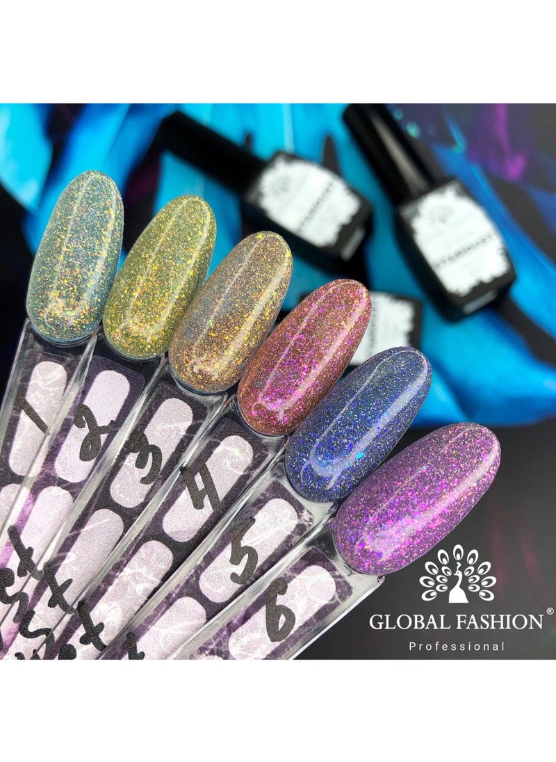 GLOBAL FASHION Professional - Stardust Gel Polish 8Ml Unleash A Universe Of Shimmering Hues On Your Fingertips (22 Colors)  (02) - Image 1