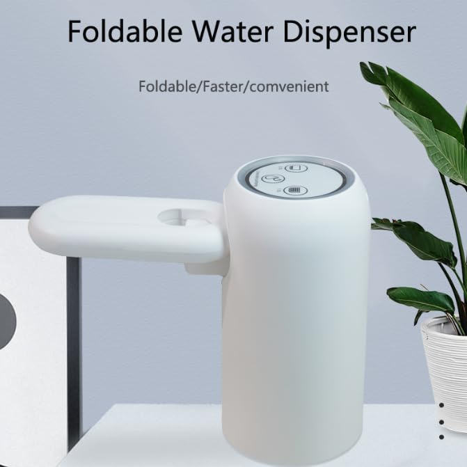Konquer TimeS KTS Automatic Wireless Water Can Dispenser Pump 3rd Gen Dual Pump with 2.2L/Min Fast Flow, Foldable Spout & LED Lights - Mystical Blue Illumination (3rd Gen Dual Motor) - Image 5