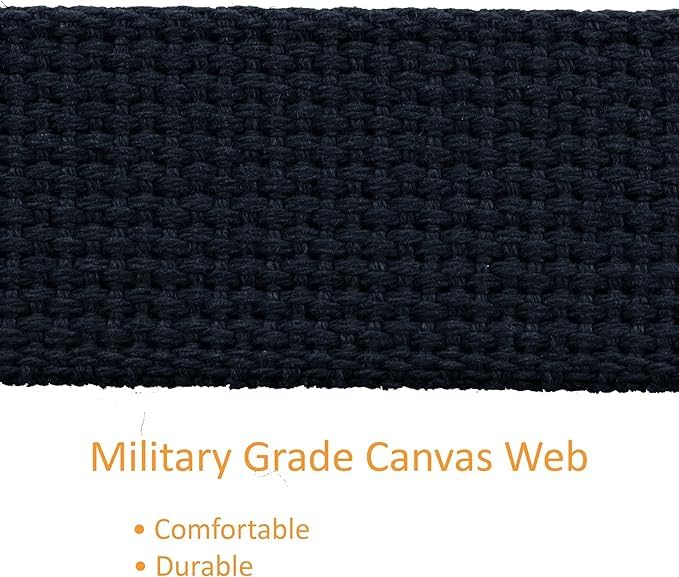 Thomas Bates Cargo Cotton Military Web Belt (Black) - Image 4