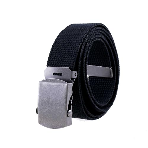 Thomas Bates Cargo Cotton Military Web Belt (Black) - Image 2