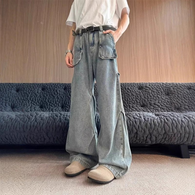 Unisex Casual Daily Denim Jeans - Image 2