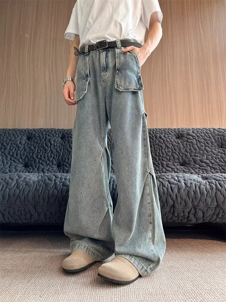 Unisex Casual Daily Denim Jeans - Image 1