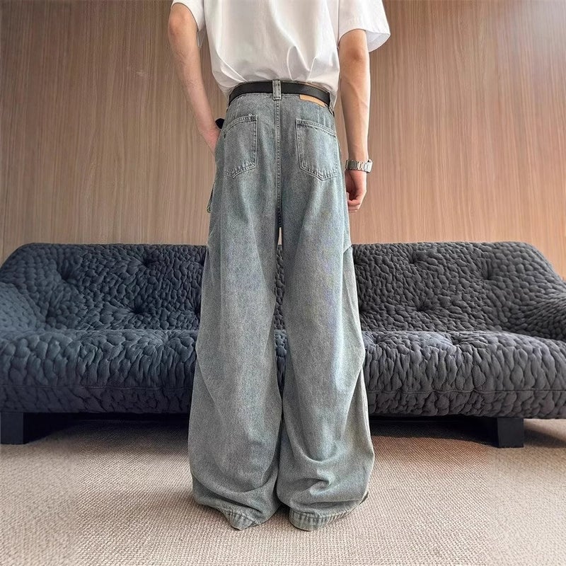 Unisex Casual Daily Denim Jeans - Image 4