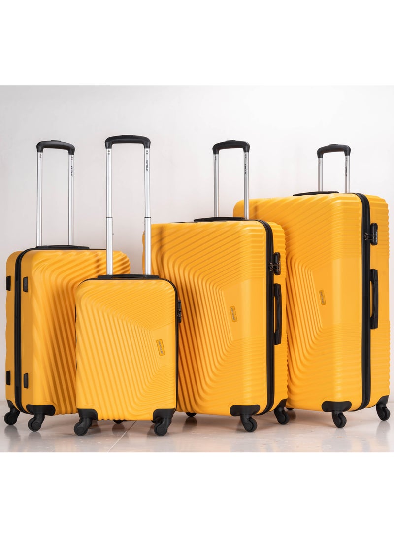 VIPTOUR - Set of 4 ABS Trolley Luggage With Number Lock 20,24,28,32 Inches - Image 1