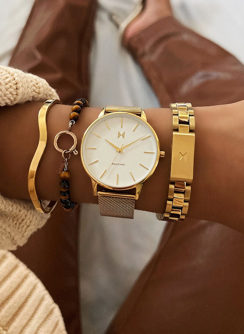 MVMT Women Analog Round Shape Stainless Steel Wrist Watch 28000220-D - 38 Mm - Image 4