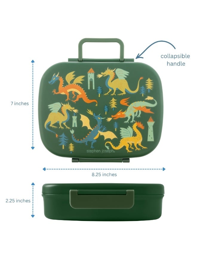 Stephen Joseph Bento Box With Removable Tray Dragon - Image 5