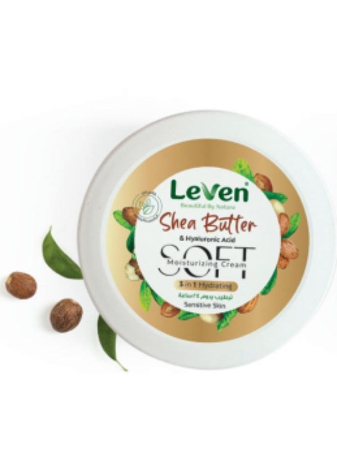 LEAVEN Soft Moisturizing Cream Shea Butter & Hyaluronic Acid 75ml  - Image 2