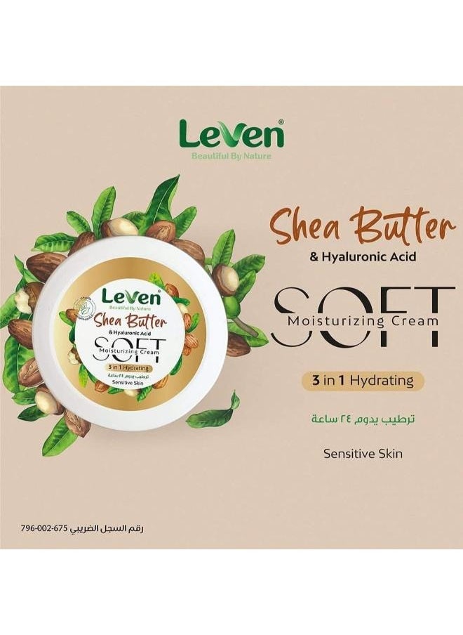 LEAVEN Soft Moisturizing Cream Shea Butter & Hyaluronic Acid 75ml  - Image 4