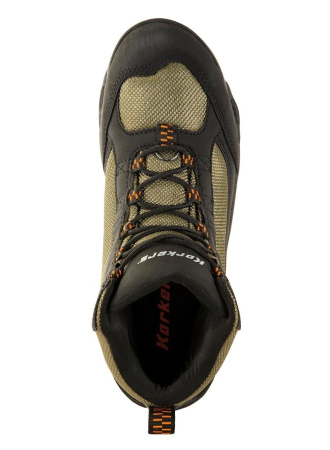 Korkers Greenback Wading Boot with Felt & Kling-On Soles, Dried Herb/Black, Size 11 - Image 3
