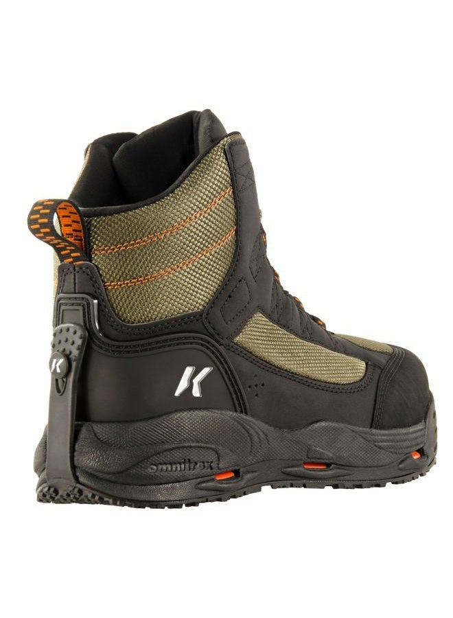 Korkers Greenback Wading Boot with Felt & Kling-On Soles, Dried Herb/Black, Size 11 - Image 5