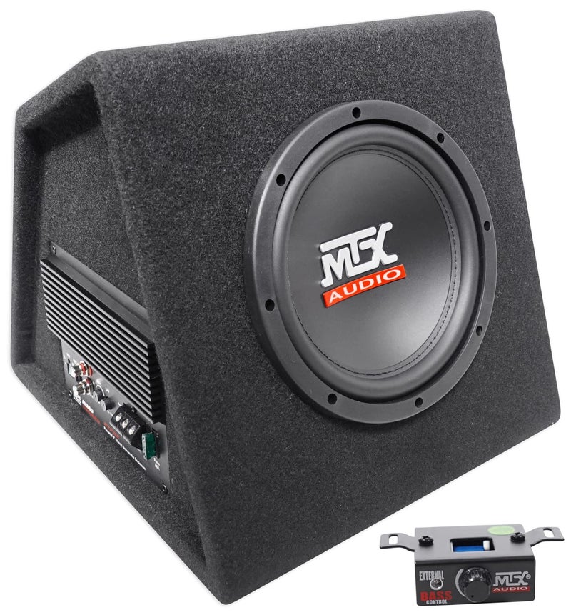 MTX AUDIO RTP8A 8" 120W Car Loaded Subwoofer Enclosure Amplified Box Vented - Image 1