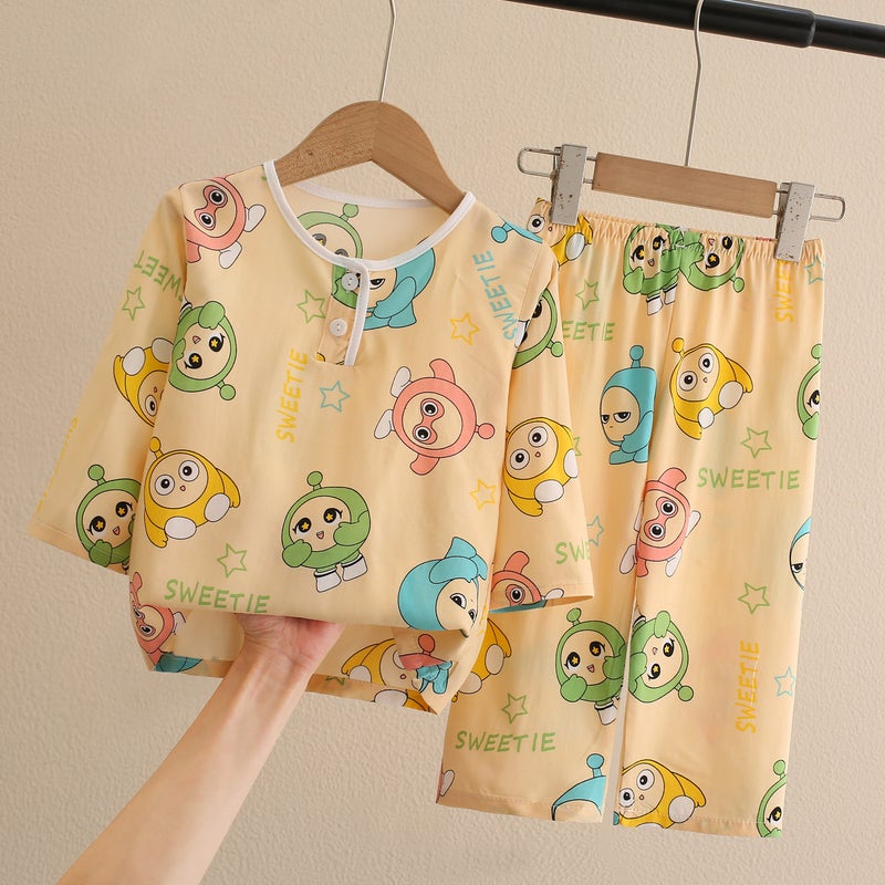 Kids Pajama Set Cotton Breathable Sleepwear Antenna baby 