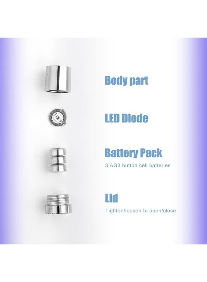 هابي دي إضاءة LED صغيرة، 10 مصابيح صغيرة تعمل بالبطارية لأعمال الحرف اليدوية، أضواء LED ميكرو للمنازل الدمية، الشخصيات التحركية، بناء الألعاب (أبيض) - Image 3