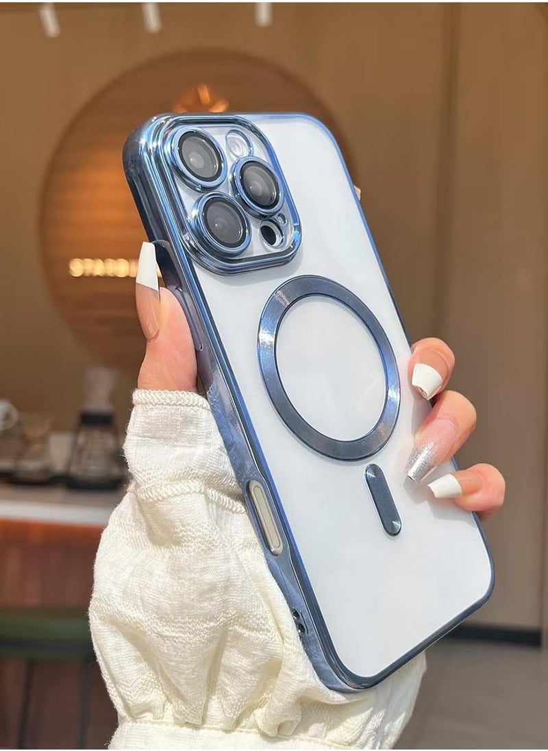 ELTRAZONE iPhone 16 Pro Max Magnetic Case Compatible with Mag-Safe – Built-in Camera Protector, Soft TPU Anti-Scratch Shockproof Slim Clear Case for iPhone 16 Pro Max (6.1 Inch) – Ultra-Protection and Stylish Design - Image 1