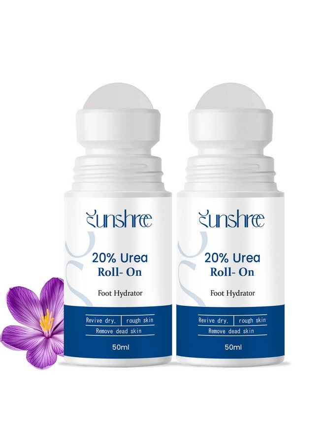 SUNSHREE 20% Urea Foot Cream Roll On 50ml | For Dry & Cracked Heels | With 2% Lactic Acid, Olive Oil & Vitamin E | Helps Repair and Moisturise Cracked Heels- Pack of 2 - Image 1