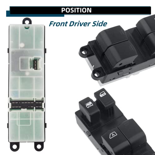 MOJTBE 25401-ZJ60A Driver Side Master Power Window Switch for Nissan Sentra 2008-2012, Nissan Pathfinder 2005-2007, Replace OE 25401-ZE80A, 25401-ZP40B, 25401-9W100, 25401-ZJ60A - Image 3
