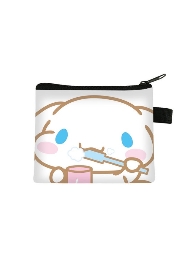 New Cinnamoroll Children's Coin Purse Mini Storage Wallet For Elementary School Students Square Key Portable Card Holder Bag