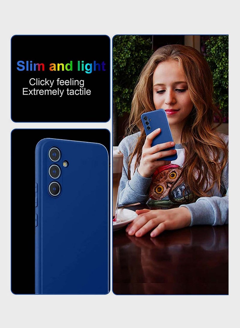 Wtech Samsung Galaxy S25 2025 Premium Soft Liquid Silicone Case Cover - Navy Blue - Image 5