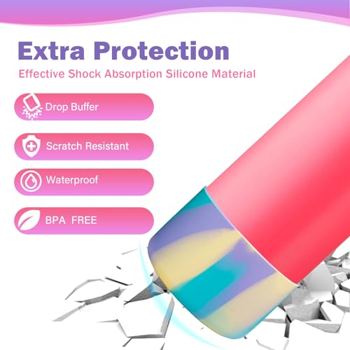 LUCKINEE 2Pcs Silicone Boot Bottom Base for Owala FreeSip Twist and Flip Flask 40OZ and Hydro Flask Wide Mouth 32oz 40oz and More Bottles with Bottom Diameter 3.46-3.65in - Image 3