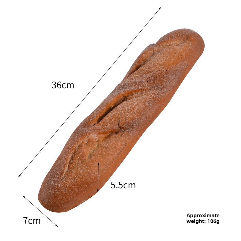 Realistic Caterpillar Bread Cake Model Rye Long Cut Bread 