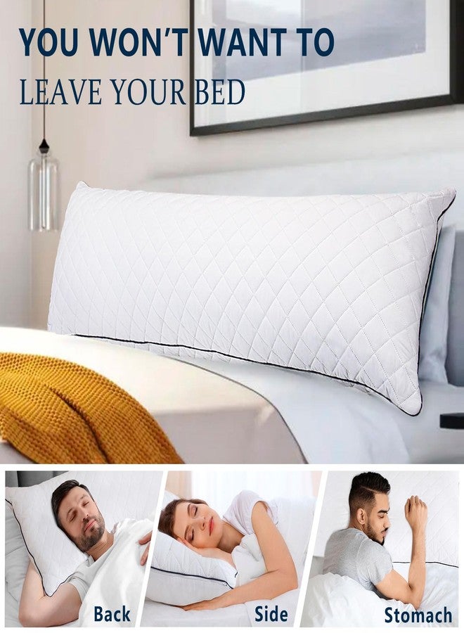 1 MIDDLE ONE Body Pillow, Memory Foam Body Pillows for Adults Sleeping, Long Pillow for Bed, Big Large Firm Full Body Pillow for Side Sleeper, 20x60 Inch (White) - Image 5