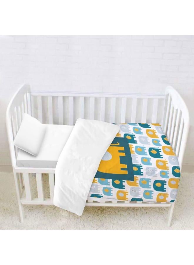 غطاء سرير على شكل فيل. نوم عالي الجودة أولوية للأطفال حديثي الولادة، لضمان نموهم الصحي. طقم الفراش فائق النعومة لدينا مثالي لغرفة طفلك الرضيع وطفلك الصغير.