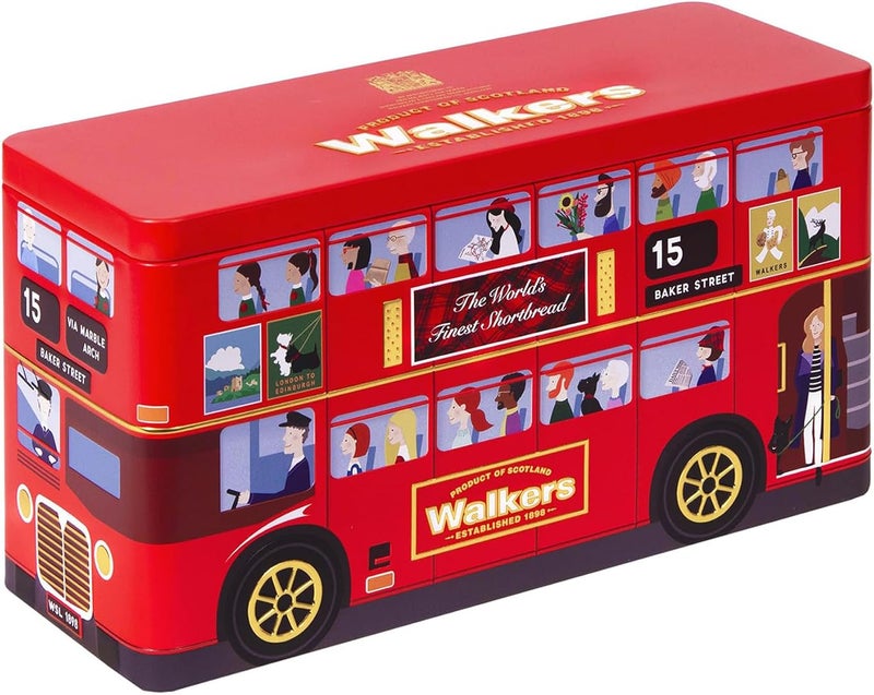 Walker's Walkers London Bus Shortbread Tin - 250g - Image 1