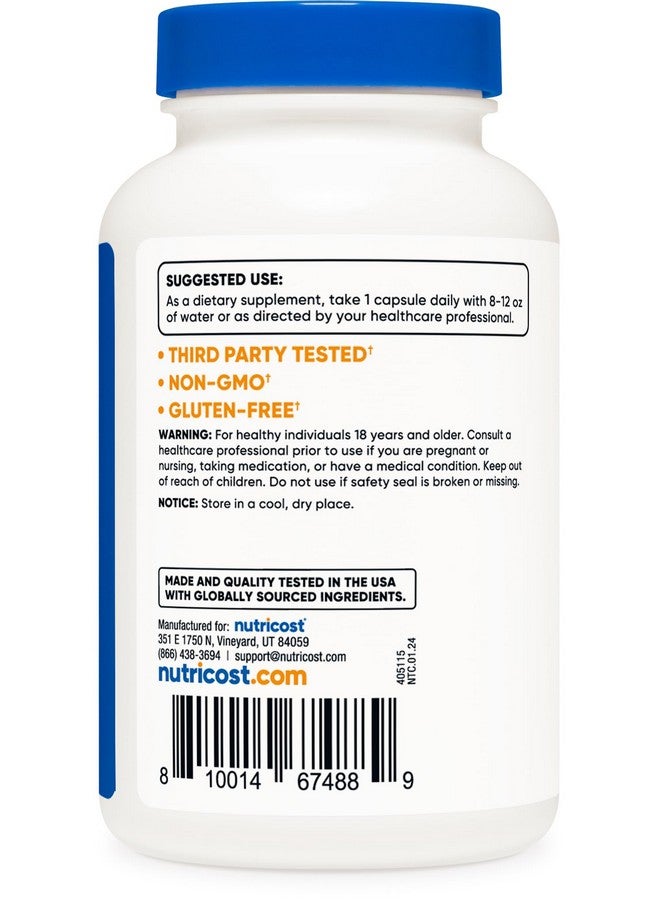 Nutricost L-Glycine 1000mg, 120 Capsules, Vegetarian, Non-GMO and Gluten Free - Image 4