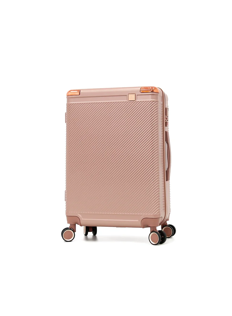 AMERICAN FLYER AMERICAN FLYER Luggage Set of 3 – Hardshell Trolley Bags with Secure Lock, Multi-Compartment Storage & Spinner Wheels,Rose Gold(S-20",M-24",L-28")