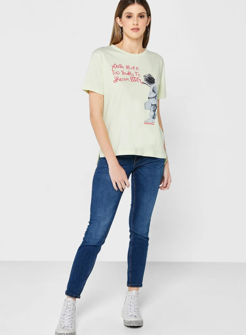 Brandalised Crew Neck Slogan T-Shirt