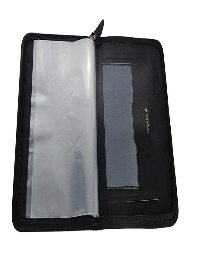 Filemate Portfolio File Folder No.406-B4 (20 Document Sleeves) / Executive Folder/Conference Folder/Portfolio Chain Bag/Document Bag (B4 or Degree Size: 16 X 11 inch) Black Color - Image 5